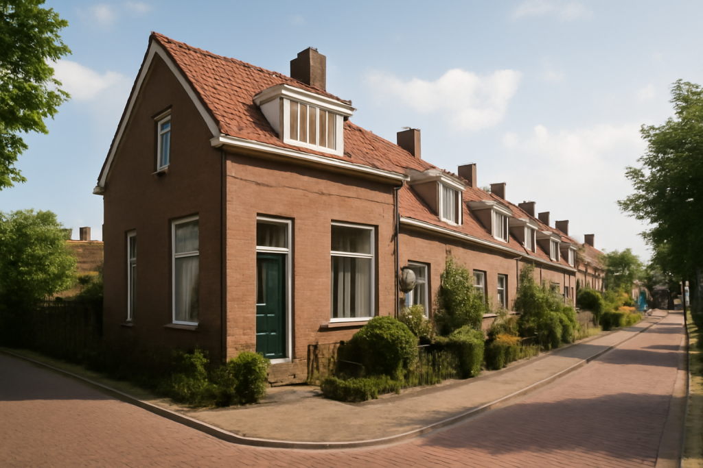 AI-illustratie bij: Concept: Wonen & Vastgoed — Wekdienst 27/9: D66 viert jubileum • Nederlands elftal treft