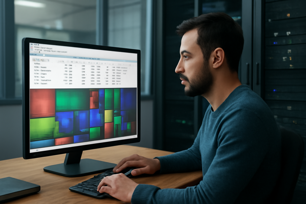 AI-illustratie bij: WinDirStat 2.9.2: update van opensource Windows-tool voor schijfruimtebeheer