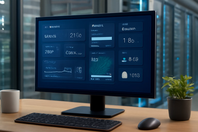 AI-illustratie bij: Nieuwe versie van Rainmeter biedt uitgebreide desktop-informatieweergave