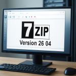 AI-illustratie bij: Nieuwe stabiele versie van 7-Zip met verbeteringen en foutoplossingen