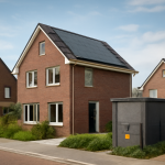AI-illustratie bij: Netbewust bouwen als oplossing voor netcongestie bij woningbouw