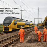 AI-illustratie bij: Spoorwerkzaamheden tussen Leeuwarden en Stavoren beïnvloeden reismogelijkheden