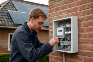 AI-illustratie bij: Beperkingen van energiedelen bij het oplossen van netcongestie in elektriciteitsnetwerken