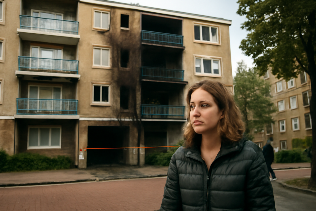 AI-illustratie bij: Gevolgen van een grote brand in een parkeergarage voor huurders in Amsterdam Nieuw-West