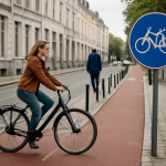 AI-illustratie bij: Brussel werkt aan veilige alternatieve fietsroute rond voetgangerszone