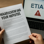 AI-illustratie bij: Waarschuwing voor nepsites rond nog niet verplichte ETIAS-reisvergunning