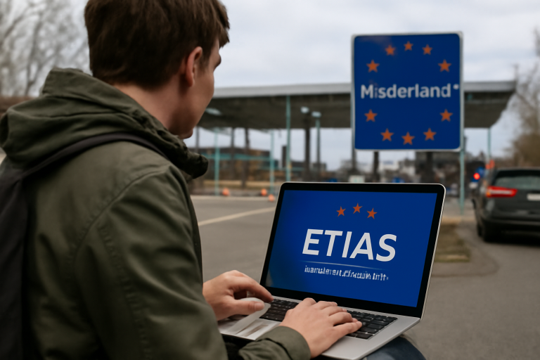 AI-illustratie bij: Voorbereidingen op ETIAS-reisvergunning en waarschuwingen voor nepsites